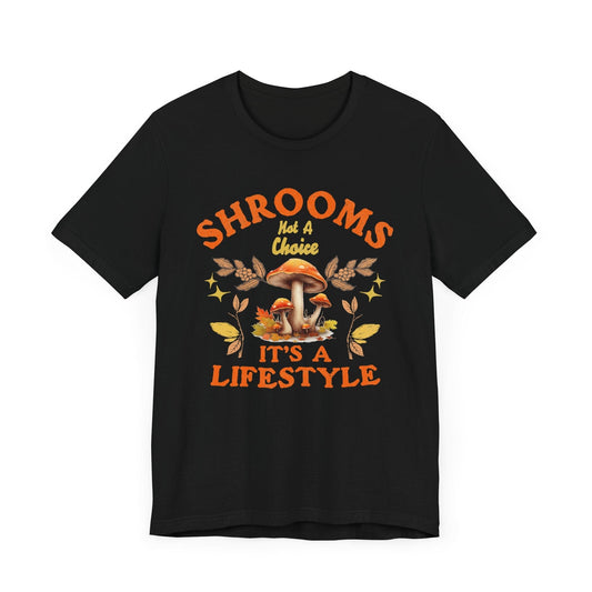 Vintage Mushroom Graphic T-Shirt in Black